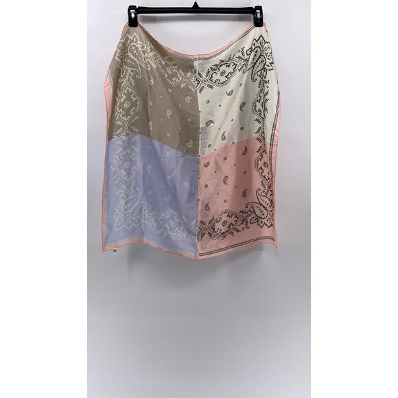 Sparking For Love Accessories - SPARKING FOR LOVE Women's Pink-Tan-White Paisley Printed Scarf